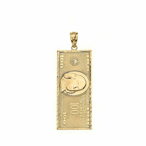 Benjamin Franklin US Hundred Dollar Bill Pendant